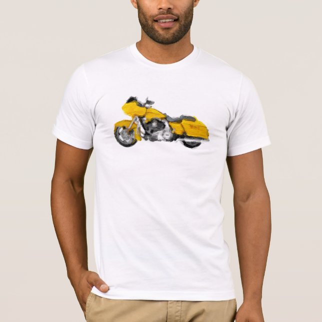 Harley FLTRX handgemaltes T-Shirt (Vorderseite)