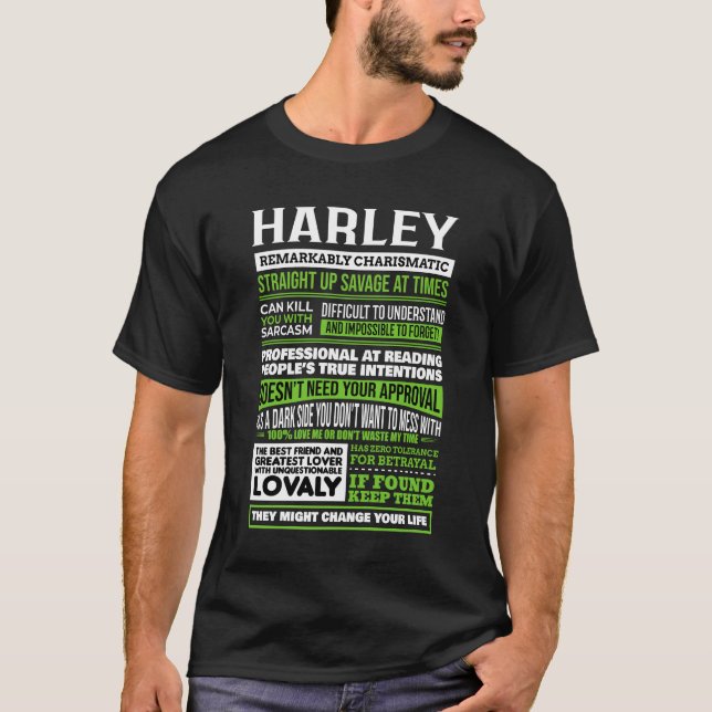 Harley Girl Name Definition T-Shirt (Vorderseite)