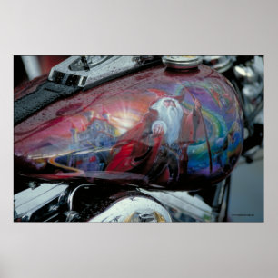 Harley Kraftstofftank - S.D. Poster