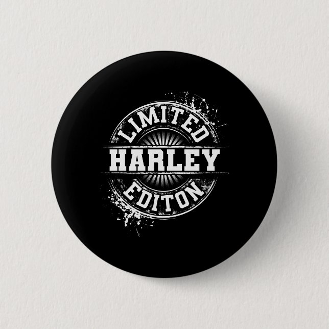 Harley Lügen Edition Lustiger Persönlicher Name Wi Button (Vorderseite)