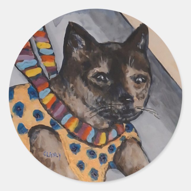 Harley Macht Zoomies Runder Aufkleber (Vorderseite)