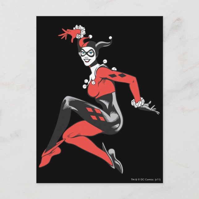 Harley Quinn 1 Postkarte (Vorderseite)