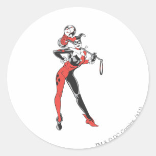 Harley Quinn 4 Runder Aufkleber