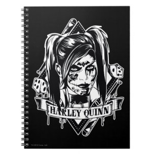 Harley Quinn Abzeichen Notizblock