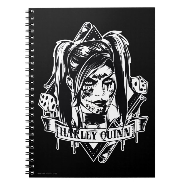 Harley Quinn Abzeichen Notizblock (Vorderseite)