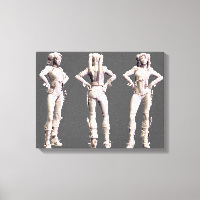 Harley Quinn Alternate Turnaround Leinwanddruck (Vorderseite)