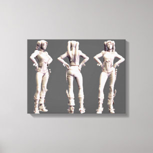 Harley Quinn Alternate Turnaround Leinwanddruck