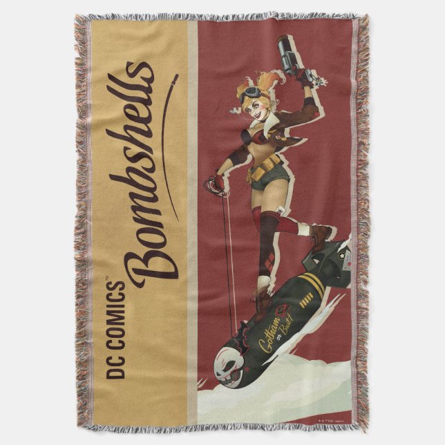 Harley Quinn Bombshells Pinup Decke (Vorderseite Vertikal)