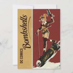 Harley Quinn Bombshells Pinup Einladung