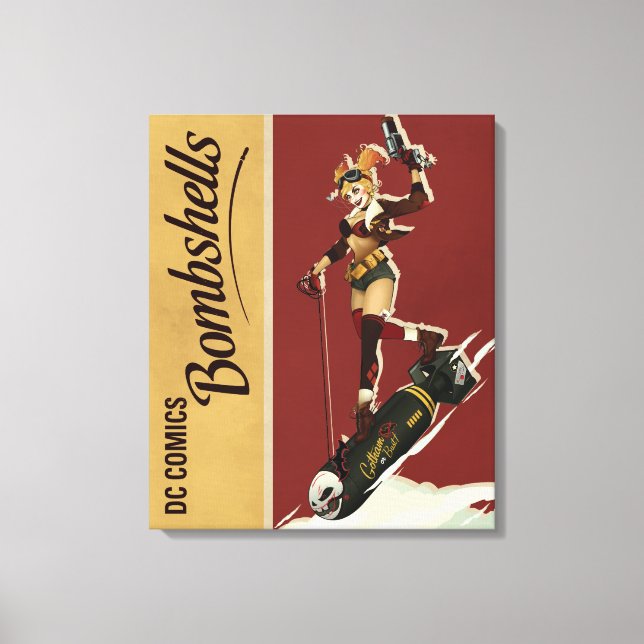 Harley Quinn Bombshells Pinup Leinwanddruck (Vorderseite)
