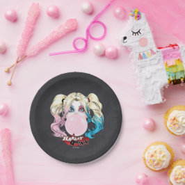 Harley Quinn Girls Chalkboard Geburtstag Pappteller