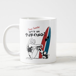 Harley Quinn - Lass uns surfen gehen Jumbo-Tasse