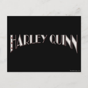 Harley Quinn - Logo Postkarte