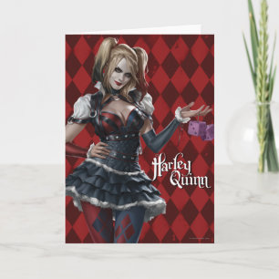 Harley Quinn mit Fuzzy Dice Karte