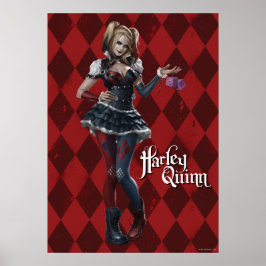 Harley Quinn mit Fuzzy Dice Poster