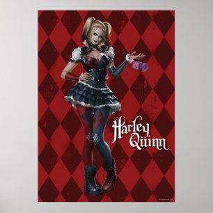 Harley Quinn mit Fuzzy Dice Poster