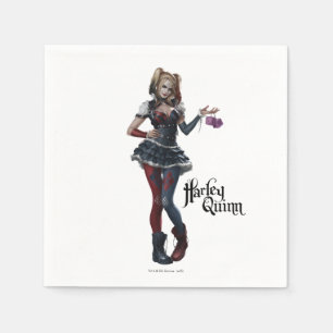 Harley Quinn mit Fuzzy Dice Serviette