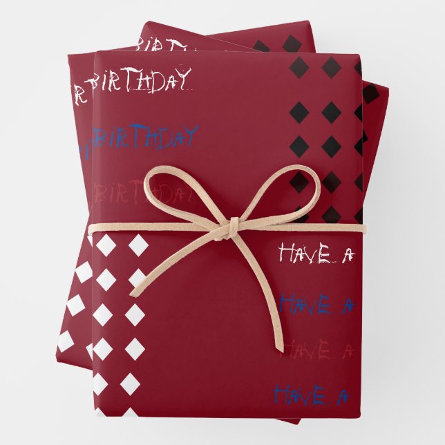 Harley Quinn Monster Birthday Wrapping Paper Geschenkpapier Set (Beispiel)