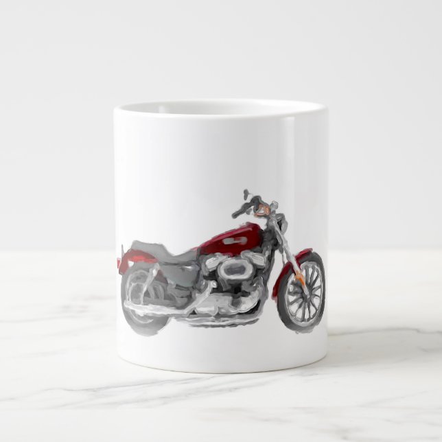 Harley XL1200 Sportster handgemalte Jumbo-Tasse (Vorderseite)