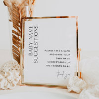 HARLOW Baby Name Vorschläge Babydusche Schild