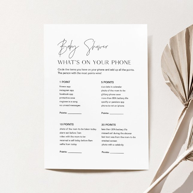 HARLOW Babydusche Was ist auf Ihrer Handyspielkart Einladung (Von Creator hochgeladen)