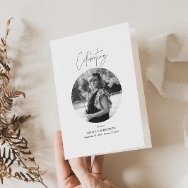 HARLOW Begräbungsprogramm, Gedenkkarte Dankeskarte