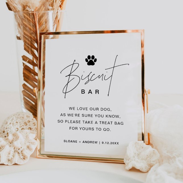 HARLOW Biscuit Bar Pet Wedding Sign Poster (Von Creator hochgeladen)