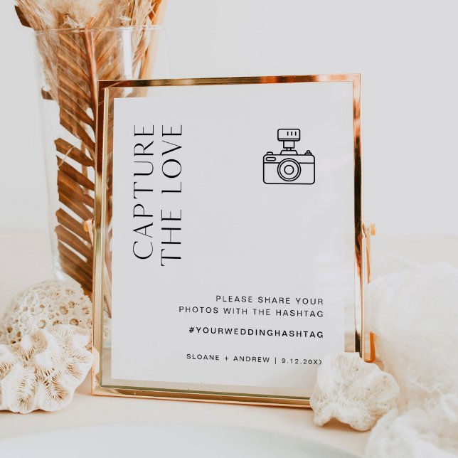 HARLOW Capture the Liebe Wedding Hashtag Sign Poster (Von Creator hochgeladen)