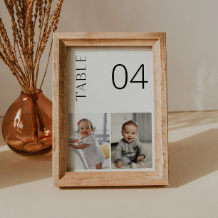HARLOW Foto Tischnummer Card