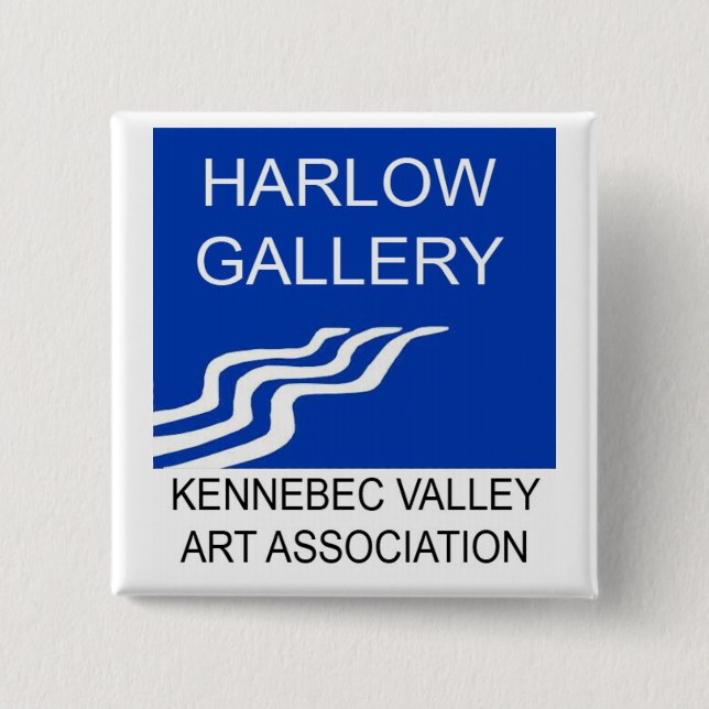 Harlow Gallery/KVAA Logo-Knopf Button (Vorderseite)