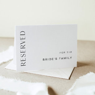 HARLOW Hochzeitkarte reserviert 12x18 Faltkarte Programm