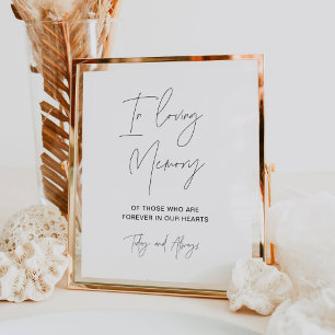 HARLOW in Love Memory-Hochzeitssymbol Poster
