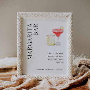 HARLOW Margarita Bar Sign Poster