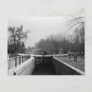 Harlow Mill lock, Essex, Vereinigtes Königreich Postkarte