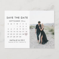 HARLOW Moderne, einfache, Save the Date Postkarte