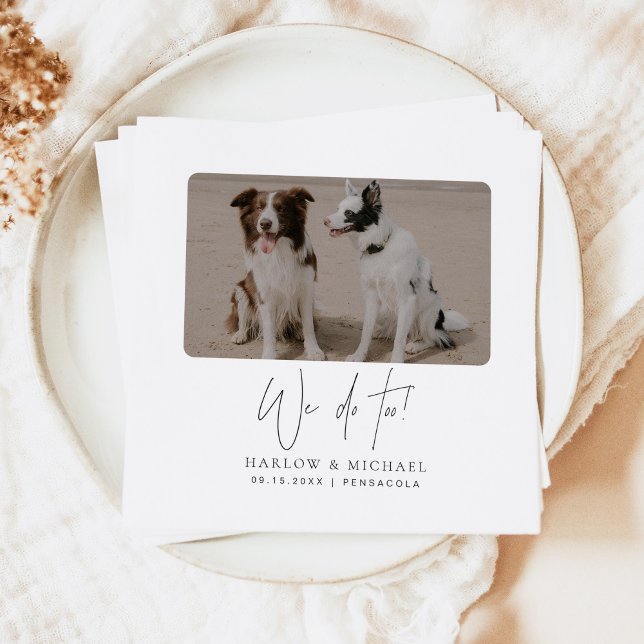 HARLOW Moderne Minimalistisch Hochzeit Serviette (Von Creator hochgeladen)