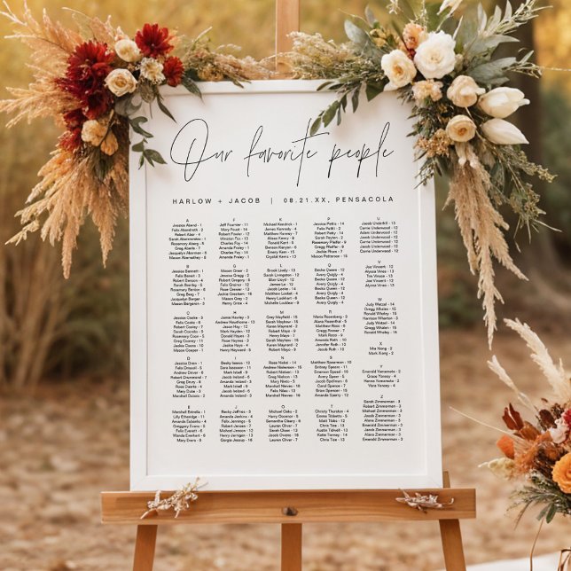 HARLOW Moderne Minimalistische Alphabetisierungssi Poster (Von Creator hochgeladen)