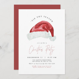 HARLOW Moderne Minimalistische Weihnachtsmannmütze Einladung