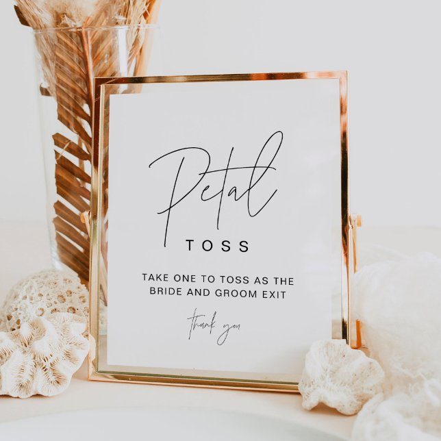 HARLOW Petal Toss Wedding Sign Off Poster (Von Creator hochgeladen)