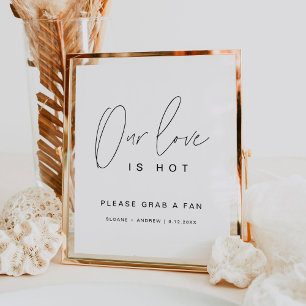 HARLOW unsere Liebe ist heiß Hochzeitstorch-Zeiche Poster