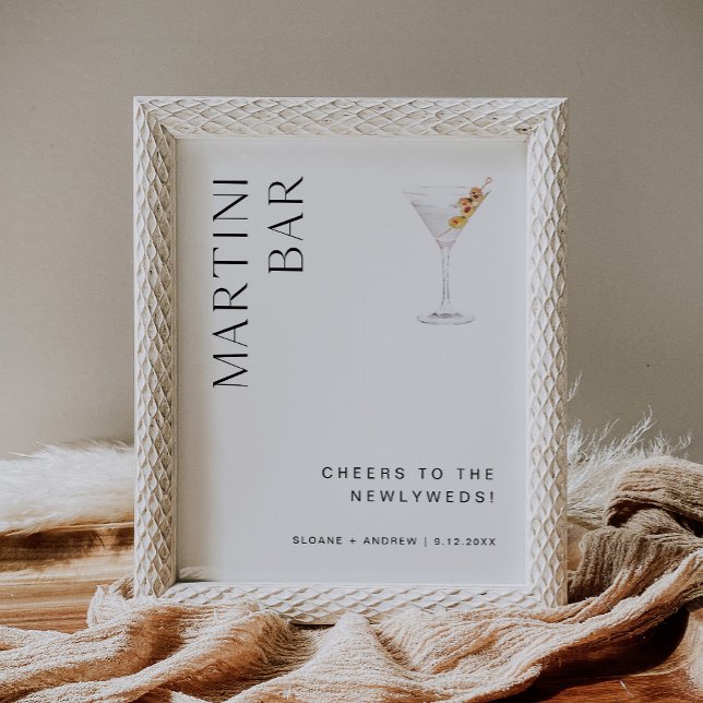 HARLOW Wedding Martini Bar Sign Poster (Von Creator hochgeladen)