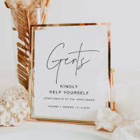 HARLOW Wedding Mens Bathroom Basket Zeichen