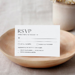 HARLOW Wedding RSVP Response Card Karte