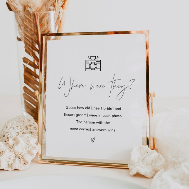 HARLOW Wo waren sie Brautparty Game Sign Poster (Von Creator hochgeladen)