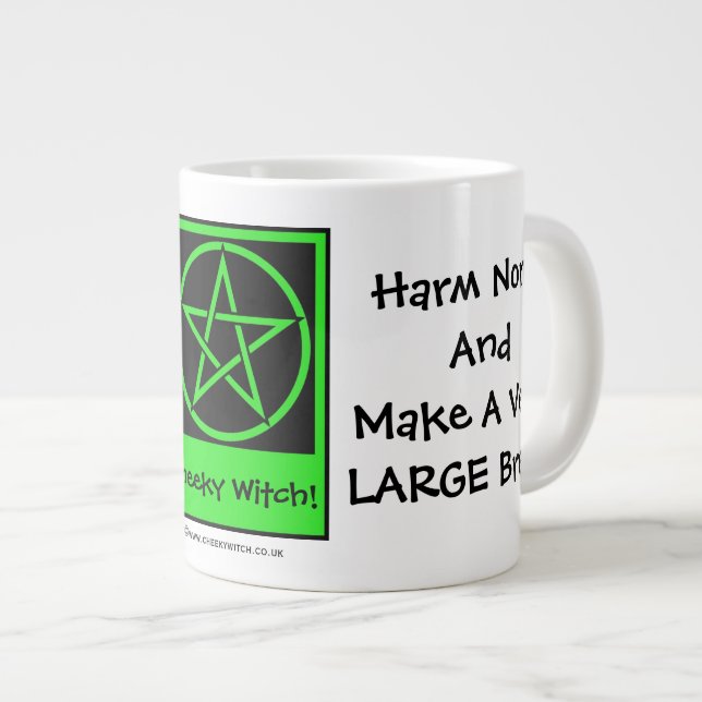 Harm Keiner & Mach eine sehr große Brew! JUMBO 20o Jumbo-Tasse (Vorderseite Rechts)