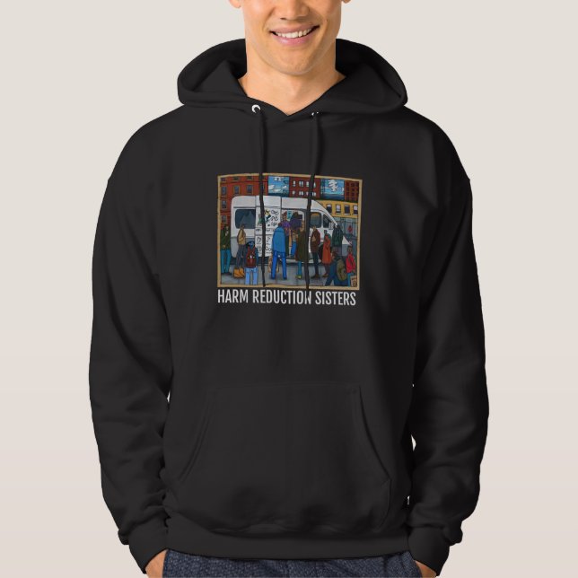Harm Reduction Sisters Van Kunstwerk Hoodie (Vorderseite)