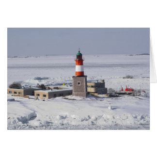 Harmaja Leuchtturm in Karte Eis-Helsinkis Finnland