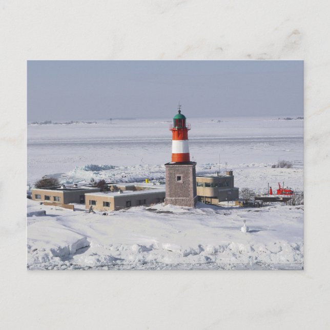 Harmaja Lighthouse Helsinki Finnland Postkarte (Vorderseite)