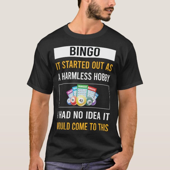 Harmless Hobby Bingo T-Shirt (Vorderseite)