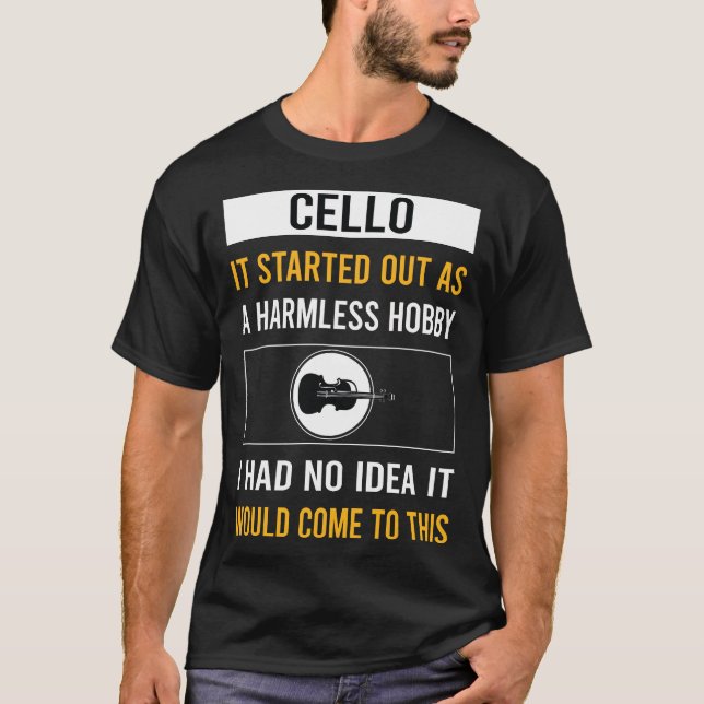 Harmless Hobby Cello Cellist T-Shirt (Vorderseite)